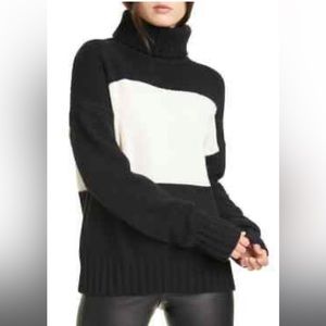 Ralph Lauren Colorblock Turtleneck Wool Sweater XS